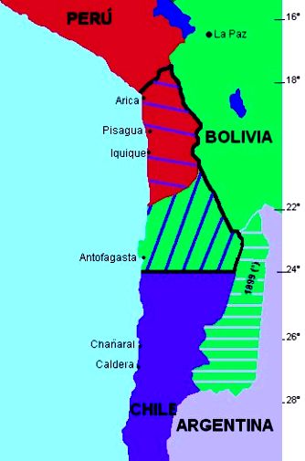 borders-bolivia-chile-peru-before and after pacfic war of 1879 sp