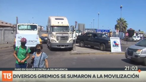 protesta camioneros contra asesinos venezolanos feb 2022