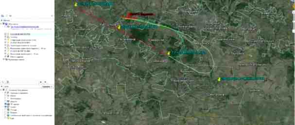 sat map Path MH17