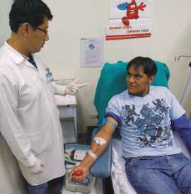 donante sangre medico