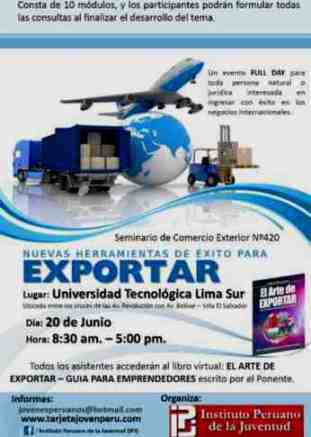 Seminargio Comercio Exterior UTP