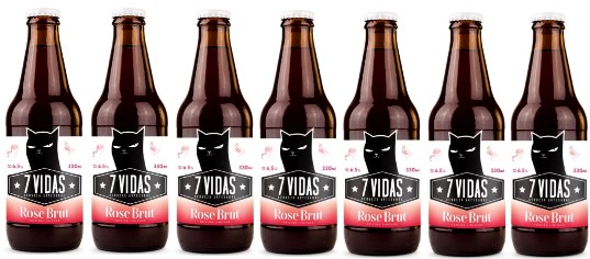 cerveza 7 vidas Rose Brut