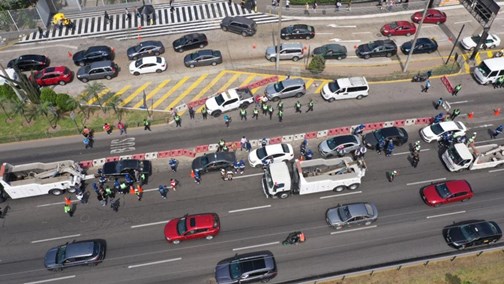 accidente transito aerea