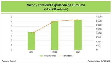 exportacion curcuma 2021