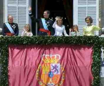 familia real balcon