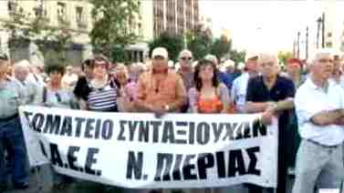 manifestacion economia Grecia