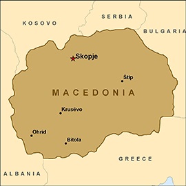 macedonia mapa