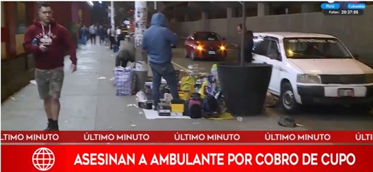 venezolanos asesinan ambulante Gamarra set 2024