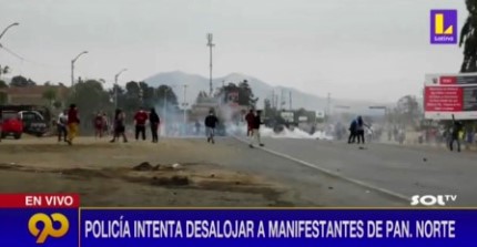 lacrimogenas bloqueo Viru 30 dic 2020