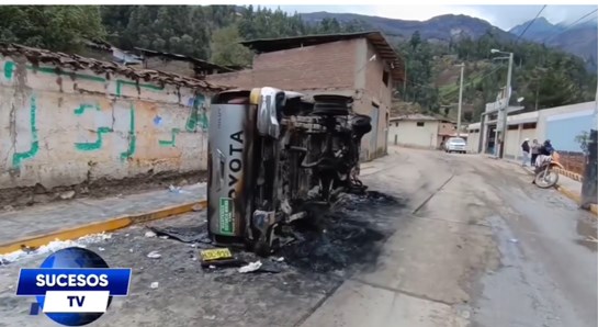 camioneta linchamiento secuestradores Ancash nov 2024