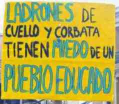 cartel corrupcion educacion