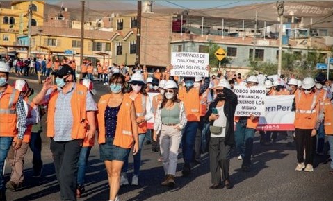 marcha favor Cuajone