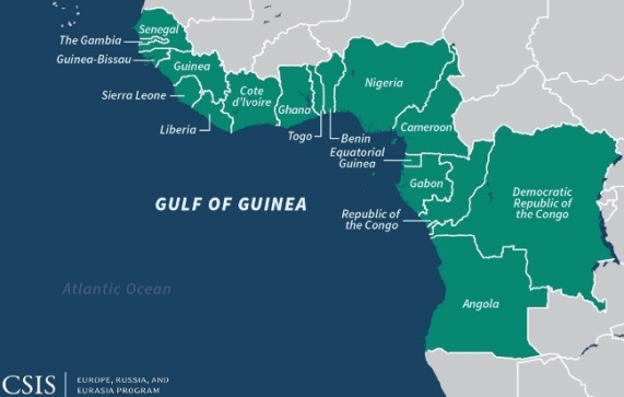 Gulf of Guinea Map CSIS