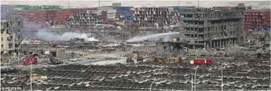 devastation Tianjin