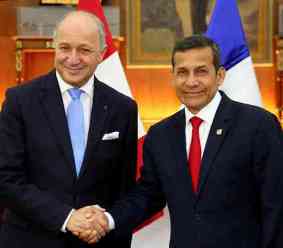 Ollanta Humala Laurent Fabius