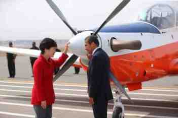 Ollanta Humala Park Geun Hye primer avion