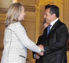 hillary clinton ollanta humala