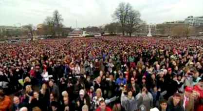 publico juramentacion Trump