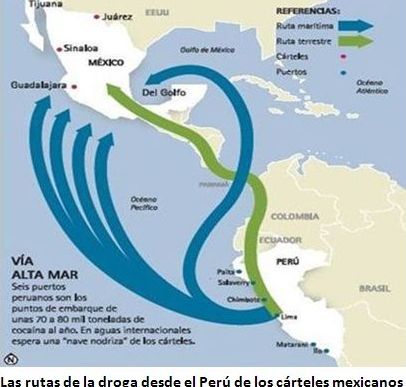 carteles mexicanos rutas