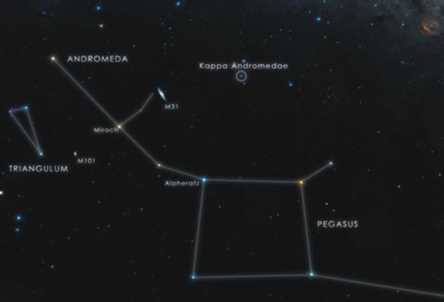 constelacion andromeda kappa