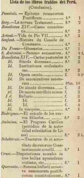 lista libros robados por chile 2