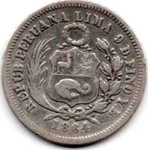 moneda 1864