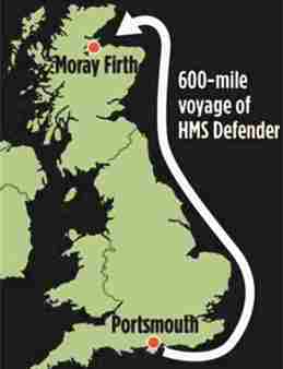 ruta hms defender