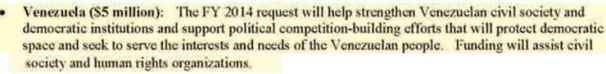 presupuesto subversion Venezuela