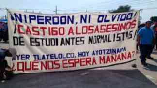 protesta normalistas asesinados oct 2014