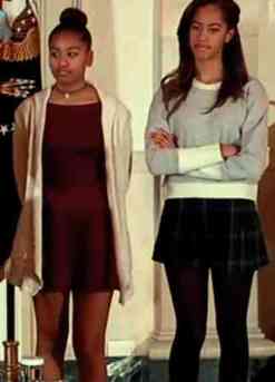 Obama hijas thanksgivng