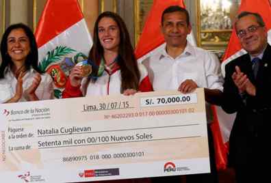 Natalia Cuglievan cheque