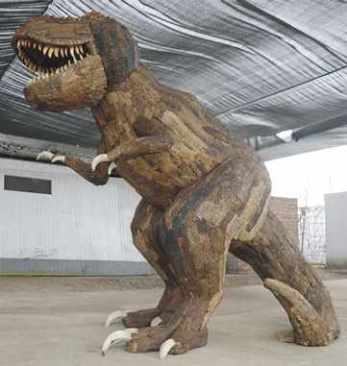 tiranosaurio Rex madera 2