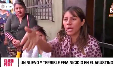 vecina denuncia PNP no socorrio en feminicidio dic 2019