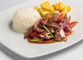 carne cerdo Lomo saltado
