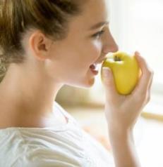 mujer manzana 