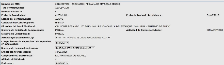 Apea direccion