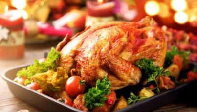 Pavo con manzanas caramelizadas