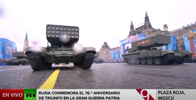 Lanzacohetes multiple TOS 1A explosivo convencional quimico o termobarico Rusia