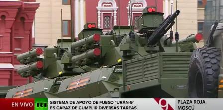 Uran 9 Apoyo de fuego Rusia