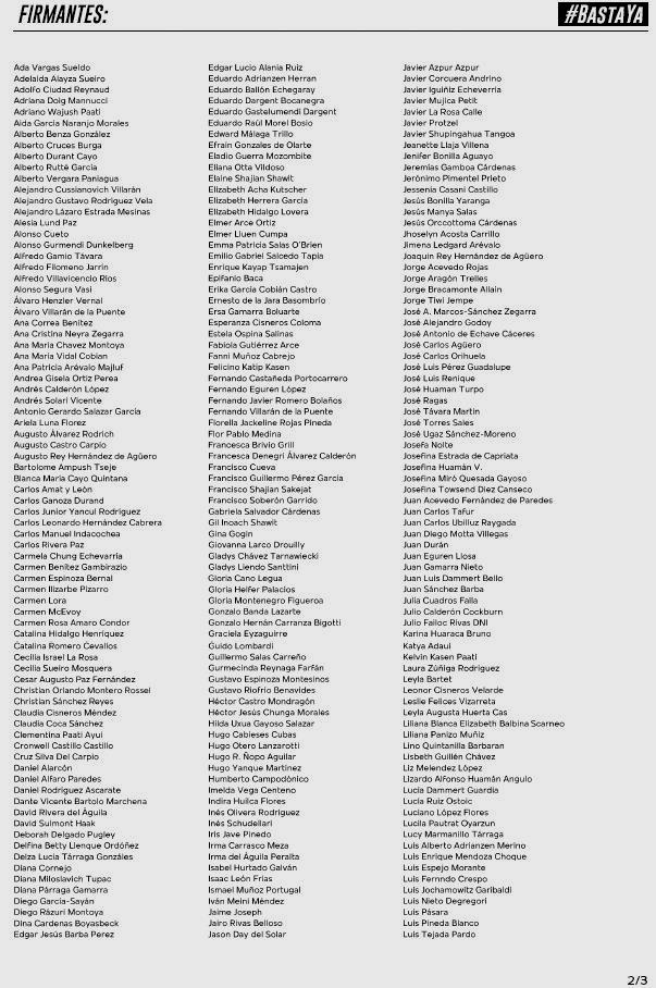 basta ya firmas 1 jun 2021