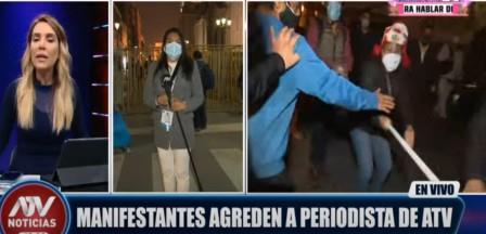 agresion fujimoristas a prensa jul 2021