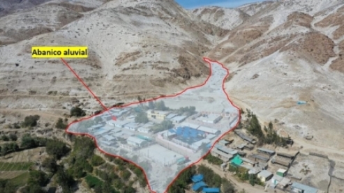 abanico aluvial Quinistaquillas Ingemmet