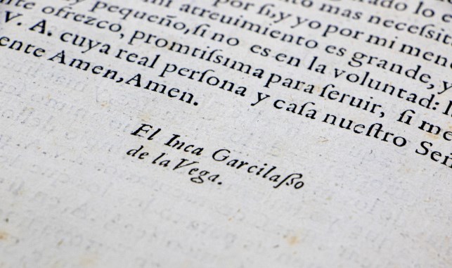 hoja edicion Inca Garcilaso