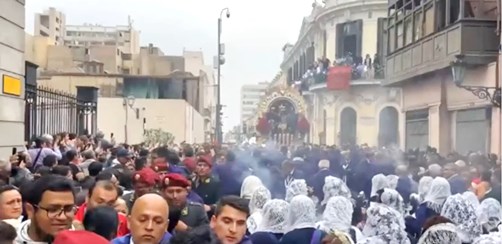 procesion Senor de los Milagros 18 oct 2023 Hermandad Nazarenas