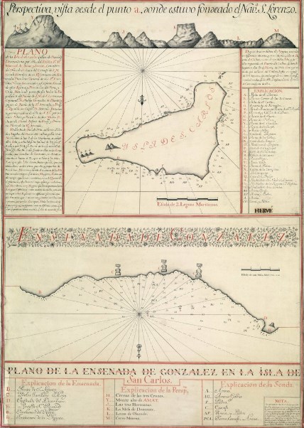 mapa isla Pascua Gonzales Haedo 1770