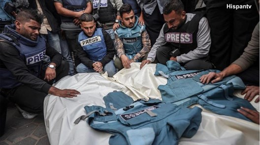 periodistas palestinos Sari Mansur y Hasona Saliem asesinados por israel