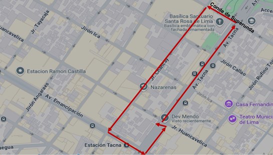 recorrido Senor de los Milagros 5 oct 2024