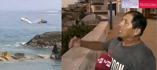 pescador Domingo Rivas salva piloto avioneta San Bartolo nov 2024